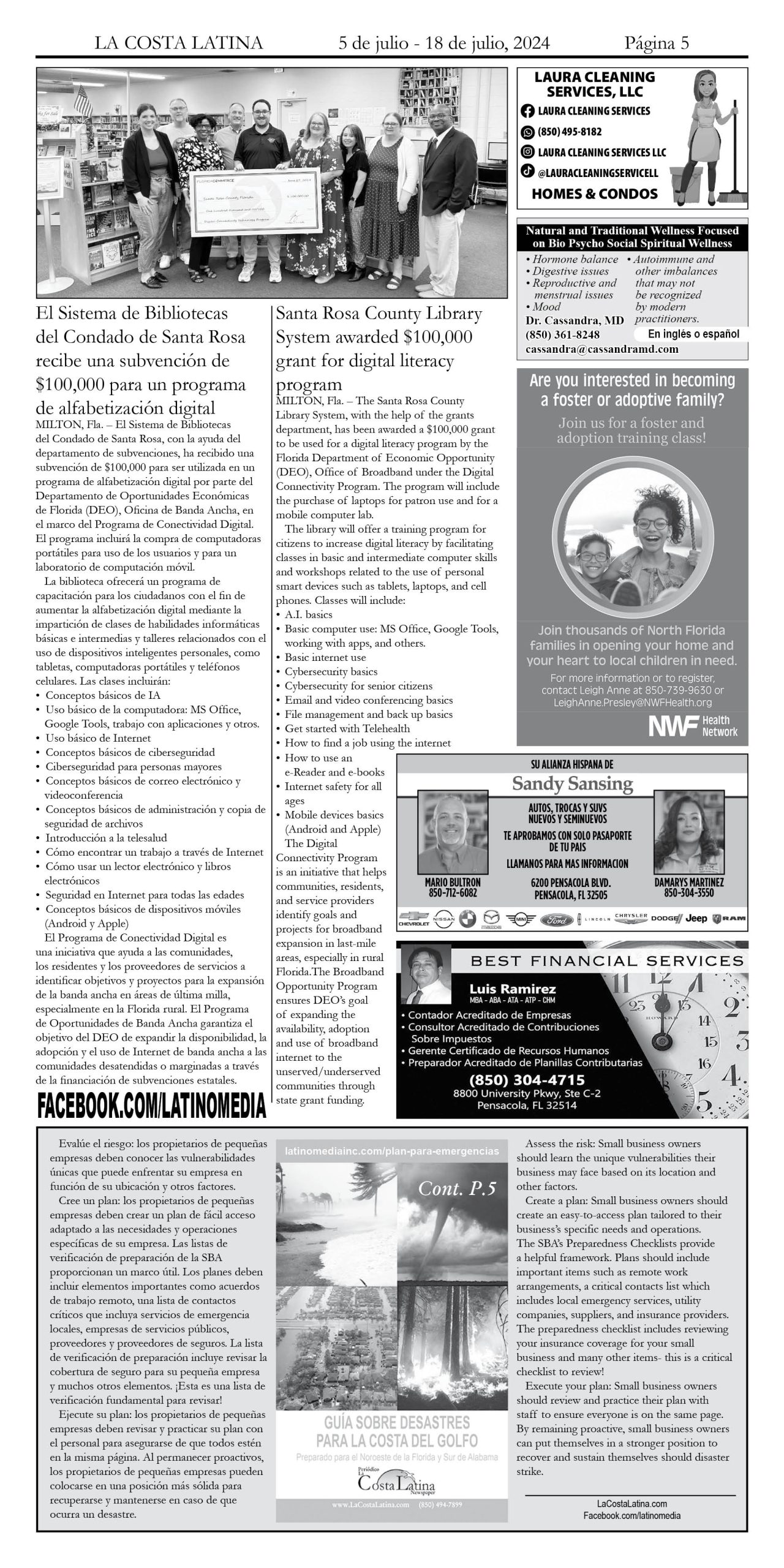 La Costa Latina July 5 - July 18, 2024 Page 5