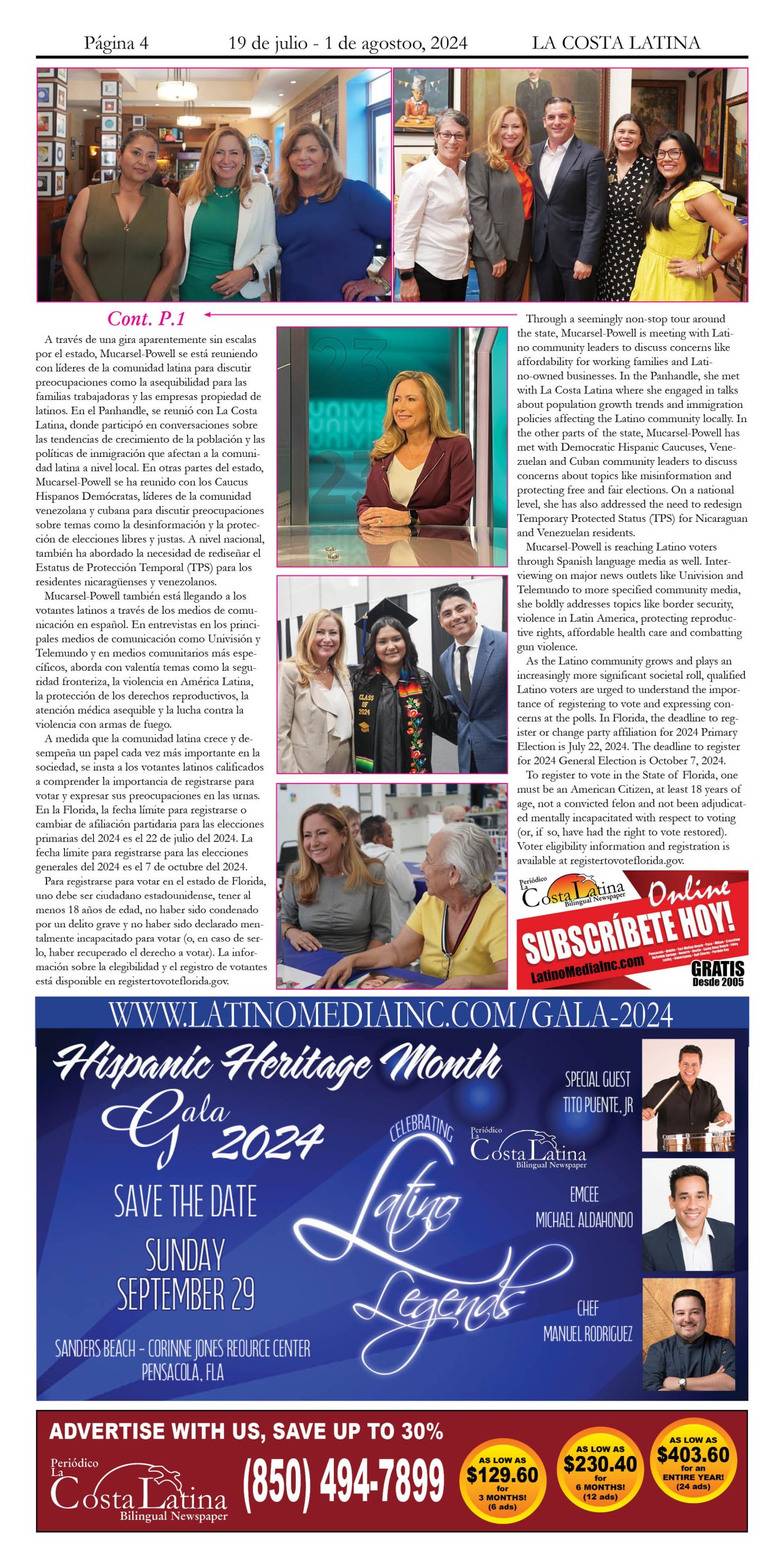 La Costa Latina July 19 - August 1, 2024 Page 4