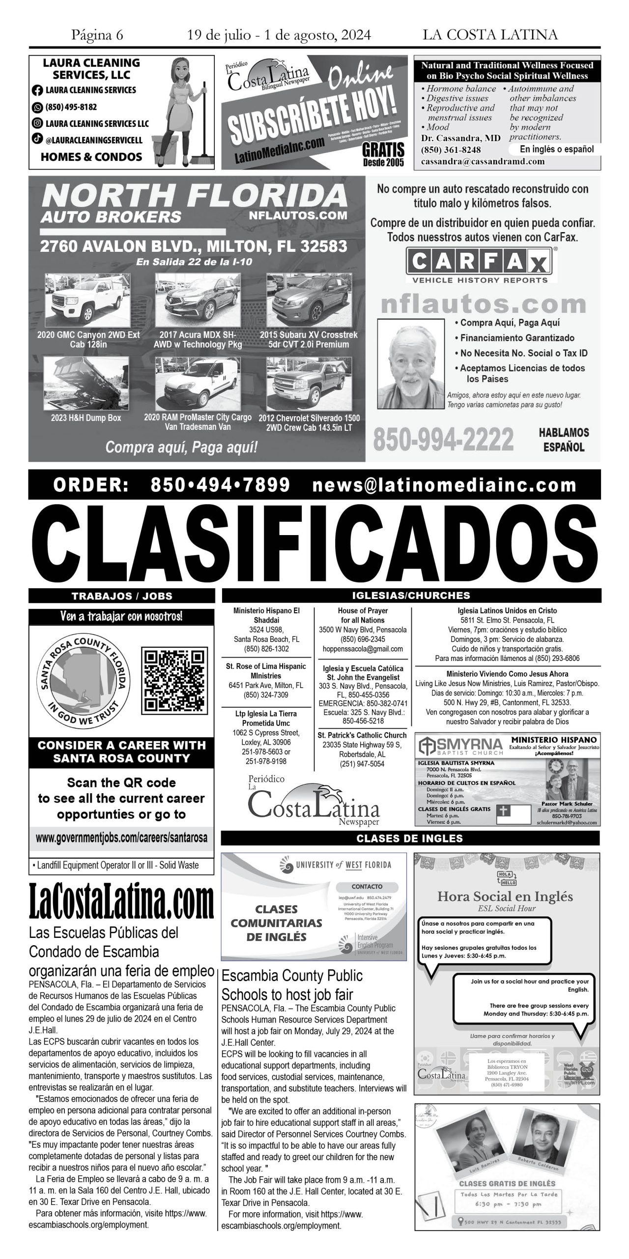 La Costa Latina July 19 - August 1, 2024 Page 6