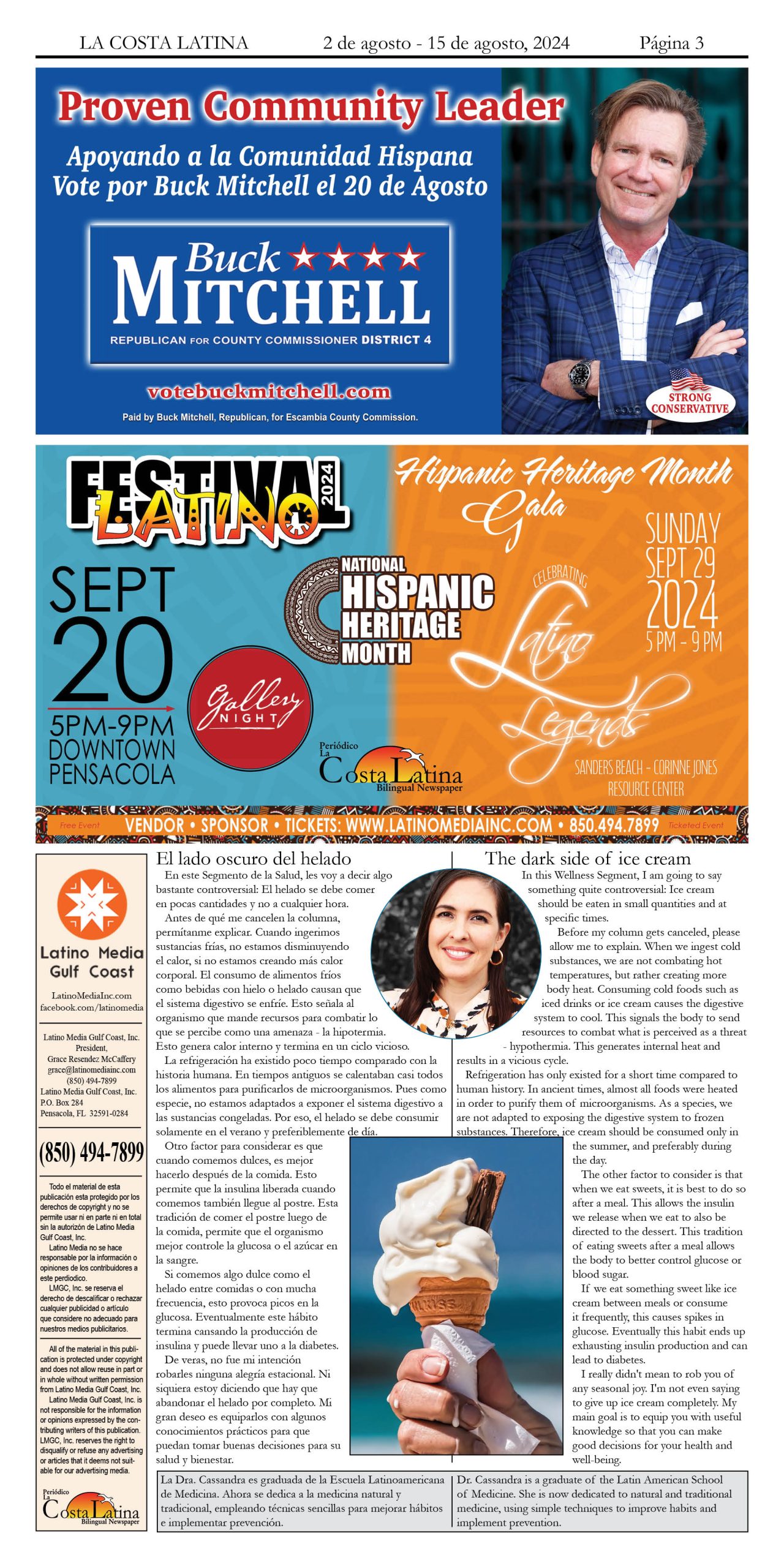 La Costa Latina August 1 - August 15, 2024 Page 3