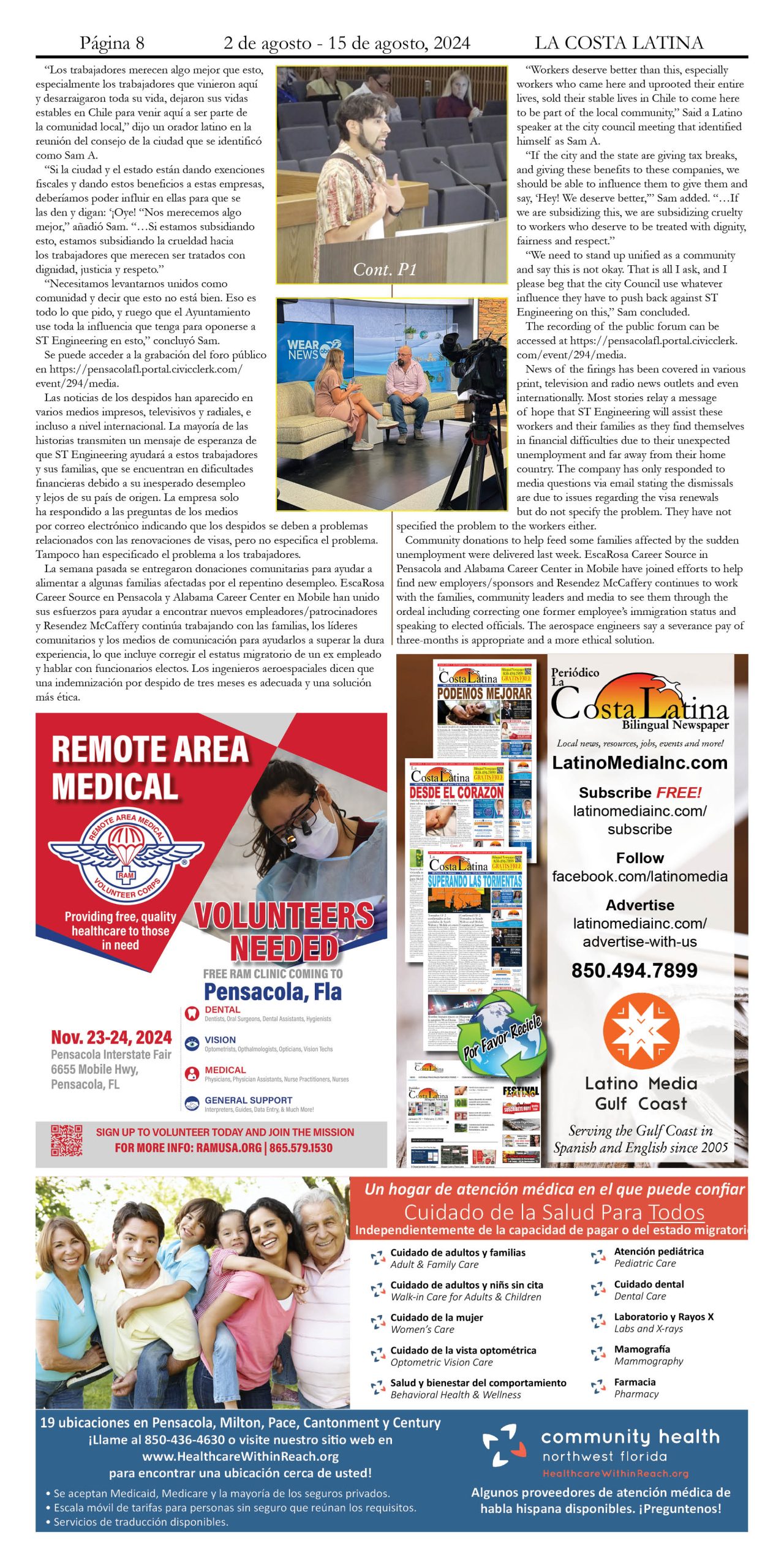 La Costa Latina August 1 - August 15, 2024 Page 8