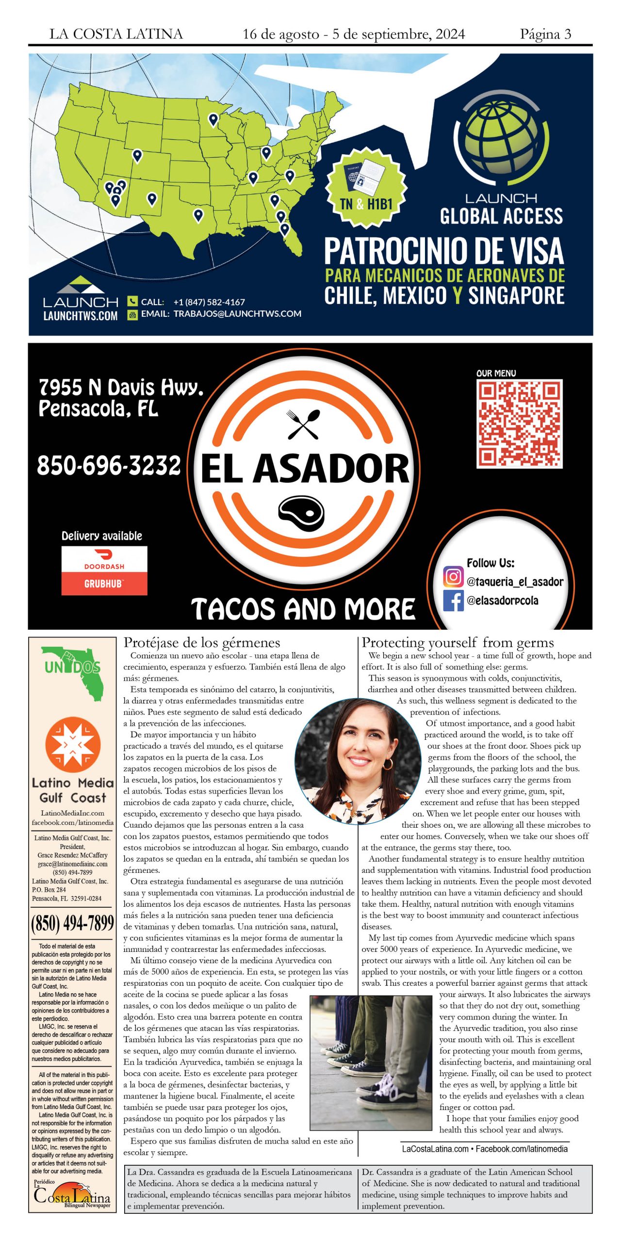 La Costa Latina August 16 - September 5, 2024 Page 3