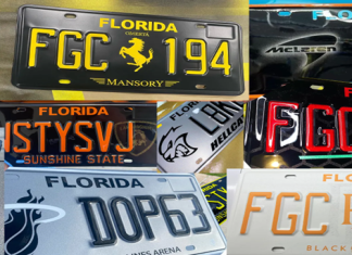 Florida license plates