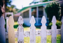 white picket fence