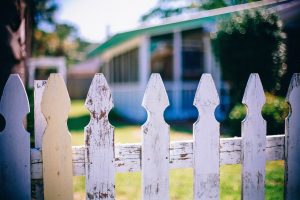 white picket fence