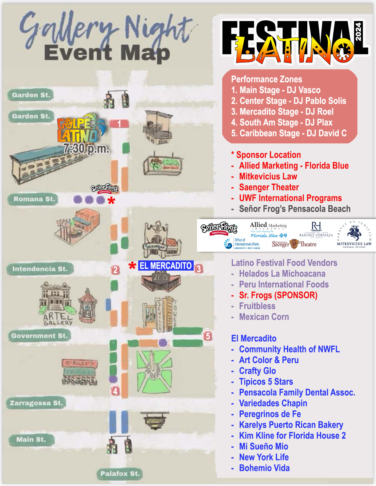 2024 Latino Festival site map