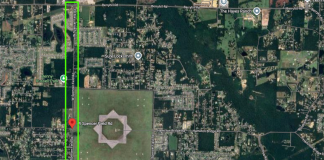 Aerial view of Pace, Florida