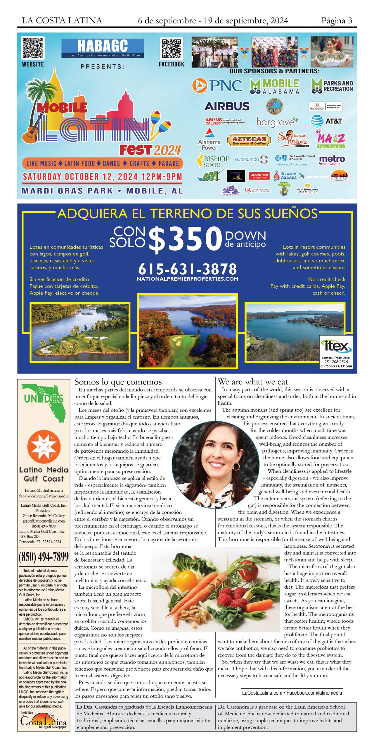 La Costa Latina September 6 - September 19, 2024, Page 3