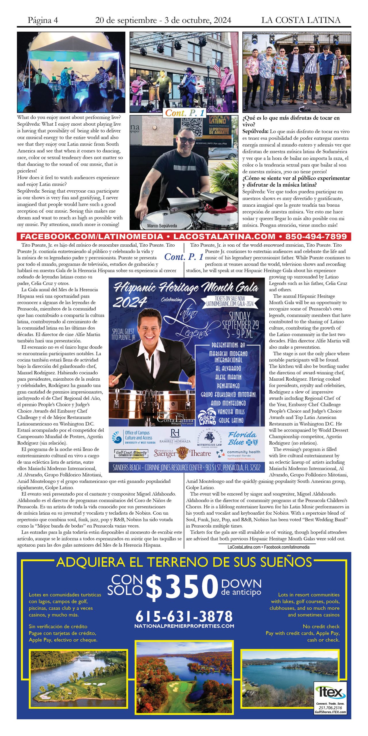 La Costa Latina September 20 - October 3, 2024, Page 4