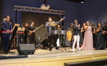 Tito Puente Jr. performs with a diverse ensemble of Latino artists from Northwest Florida