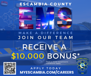 Escambia County recruitment bonus offer of $10,000