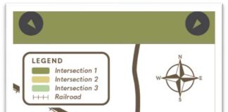 Map of Hwy 331 construction area