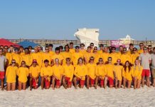 Team of lifeguards