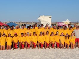 Team of lifeguards