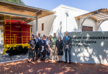 UWF representatives dedicate new train pavillion