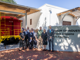 UWF representatives dedicate new train pavillion