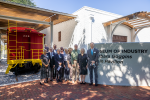 UWF representatives dedicate new train pavillion