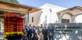 UWF representatives dedicate new train pavillion