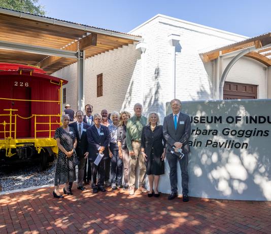 UWF representatives dedicate new train pavillion