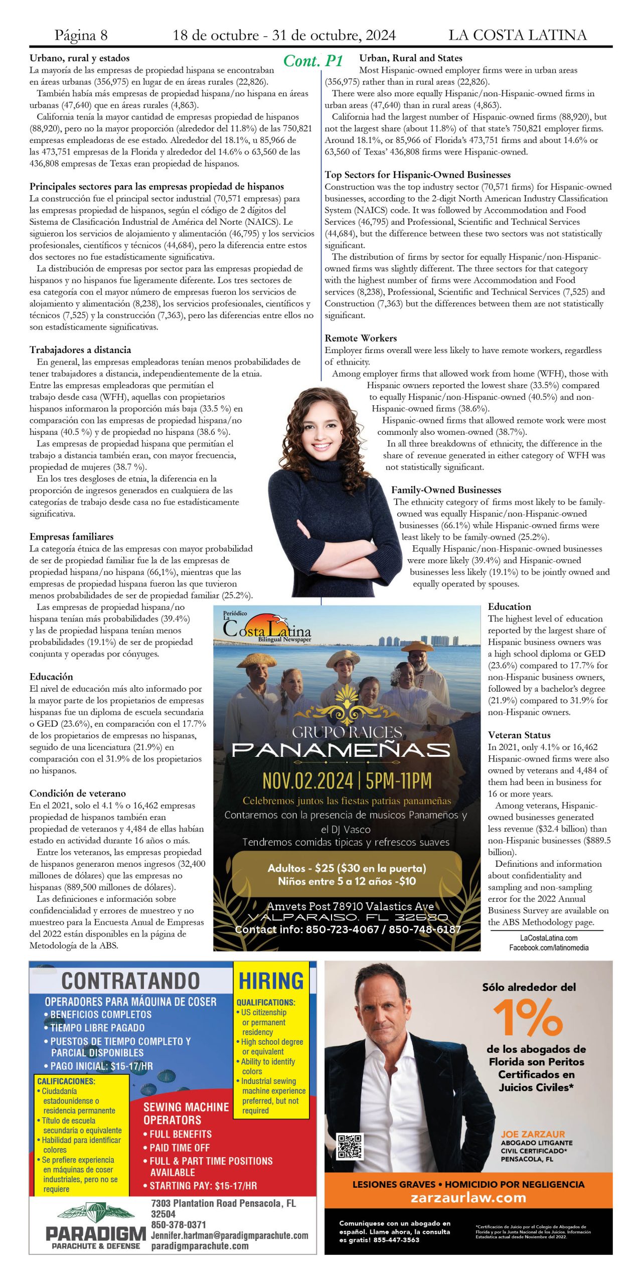 La Costa Latina October 18 - October 31, 2024 Page 8