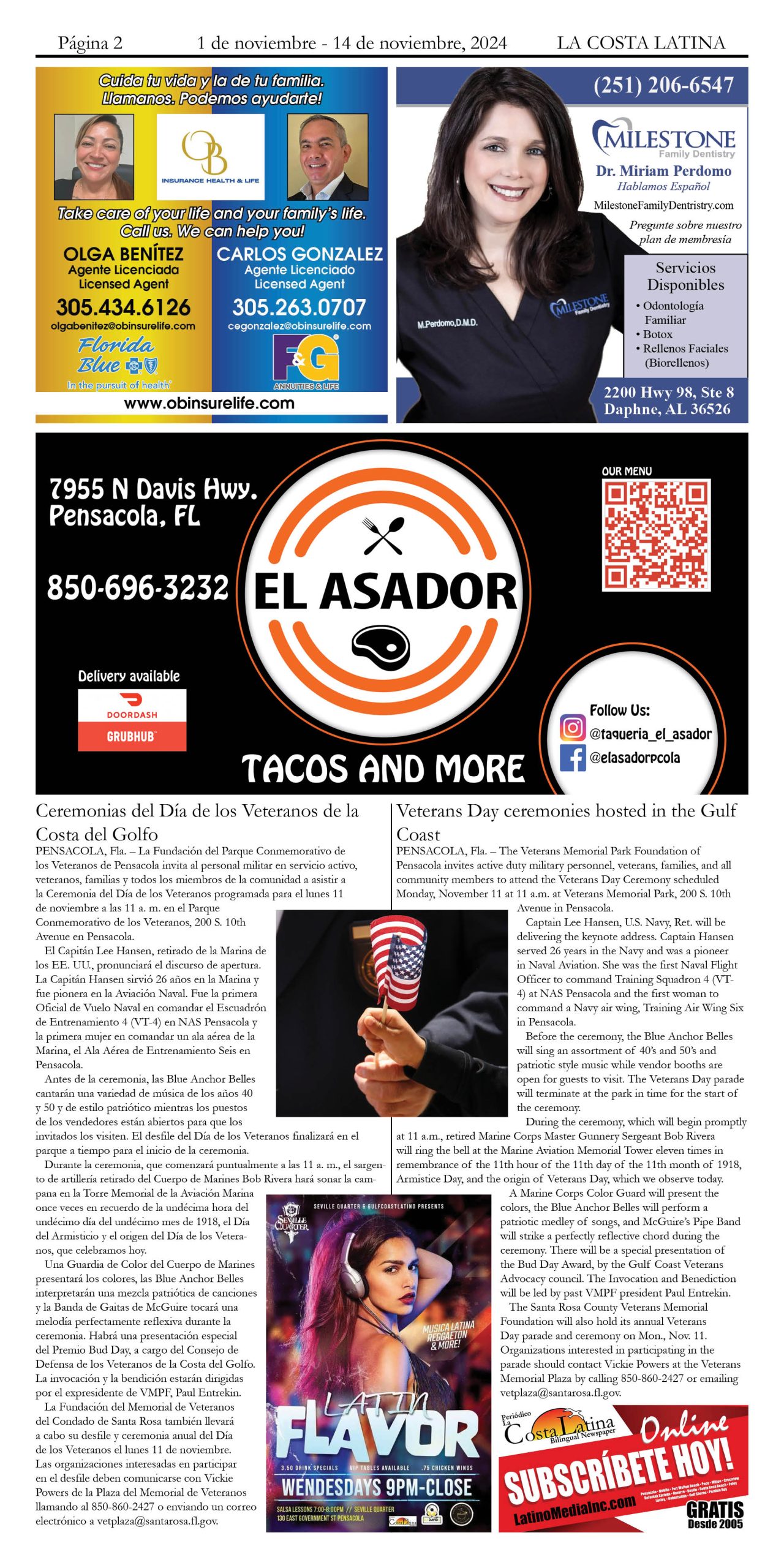 La Costa Latina November 1 - November 14, 2024 Page 2