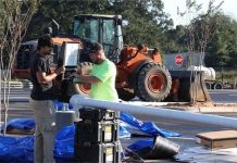 PNS airport parking lot construction