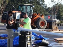 PNS airport parking lot construction