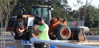 PNS airport parking lot construction