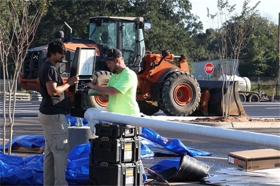 PNS airport parking lot construction