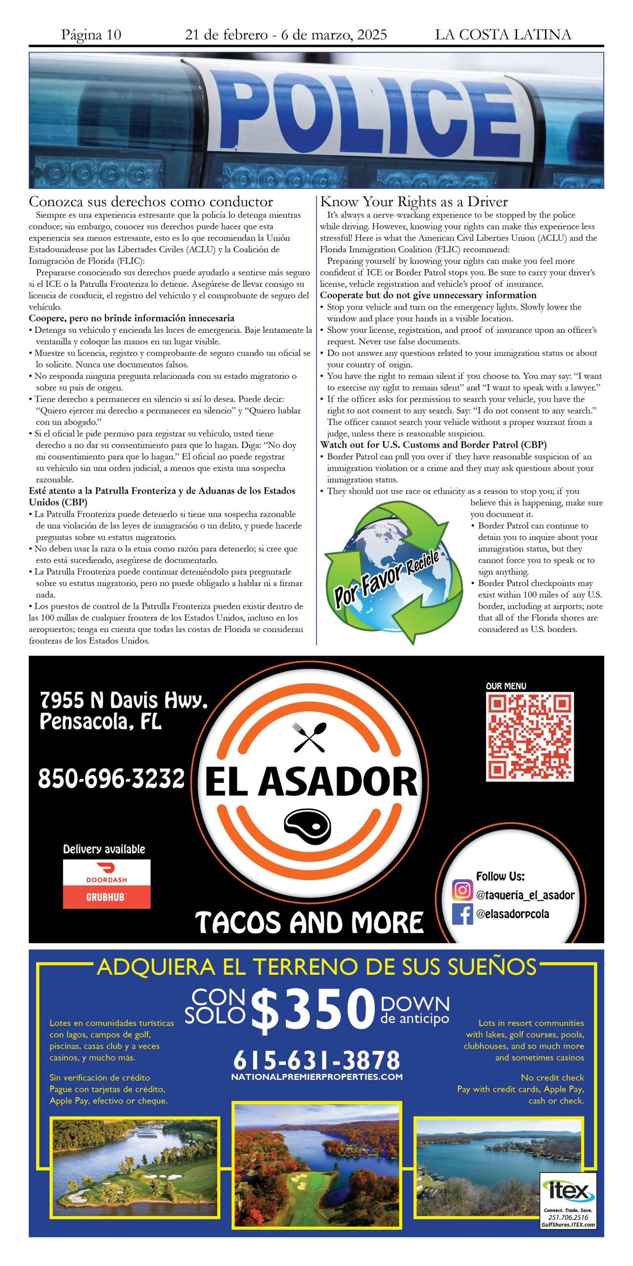 La Costa Latina February 21 - March 6, 2025 Page 10