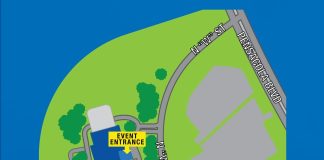 Map to Escambia County Emergency Operation Center