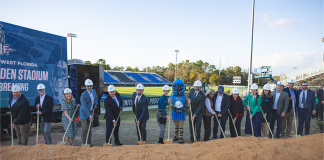 Groundbreaking ceremony of UWF Stadium