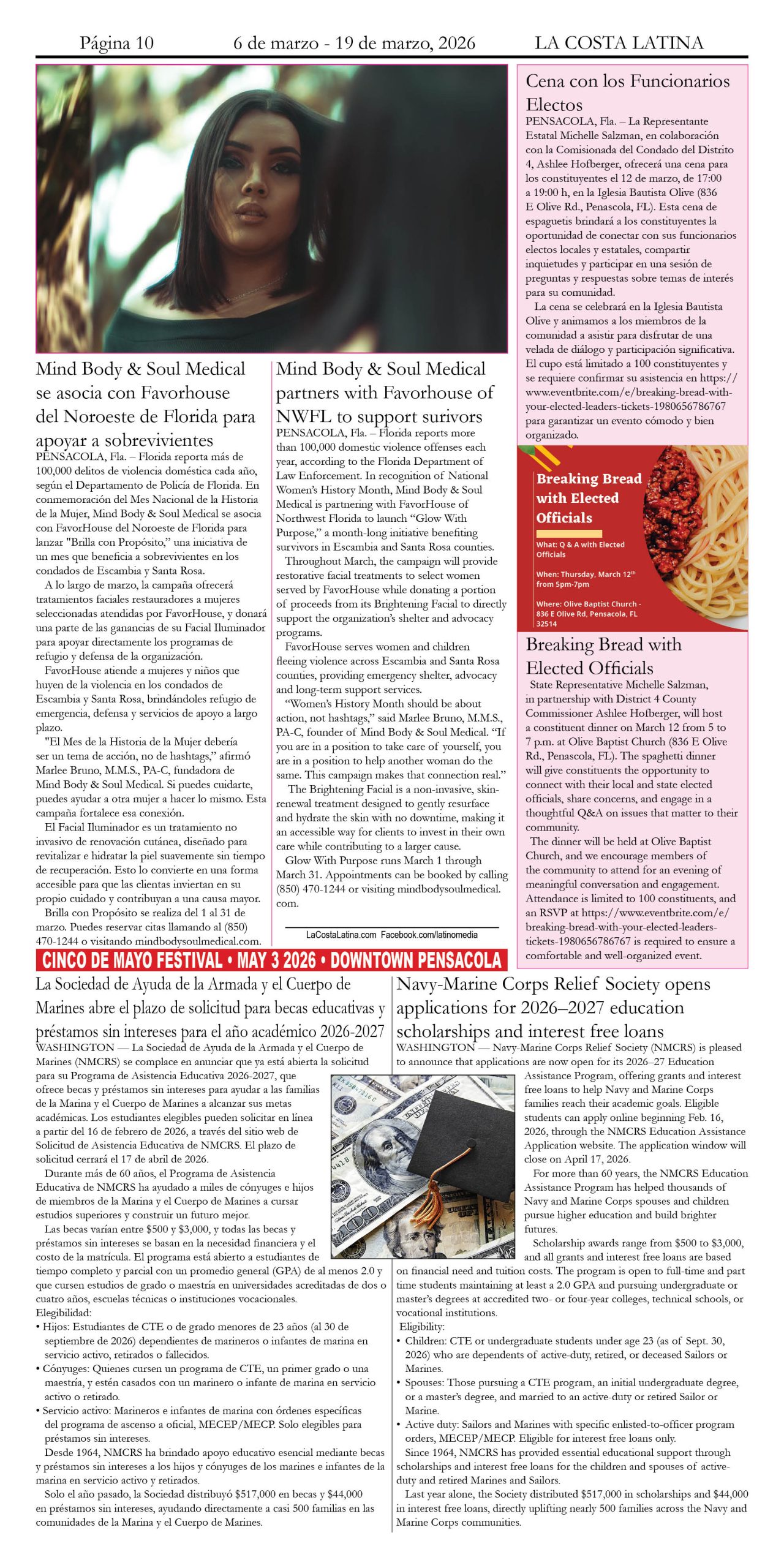 La Costa Latina, March 6 - March 19, 2026, Page 10