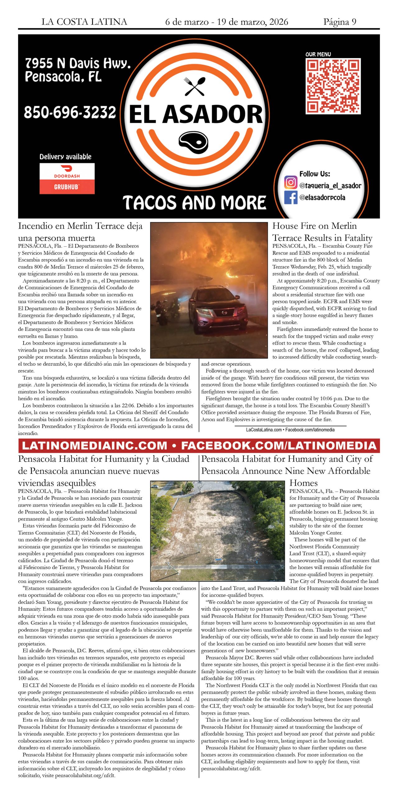 La Costa Latina, March 6 - March 19, 2026, Page 9