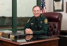 Sheriff Grady Judd in his office
