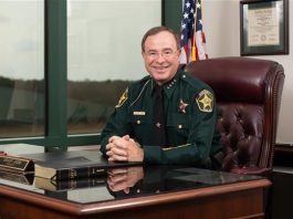 Sheriff Grady Judd in his office
