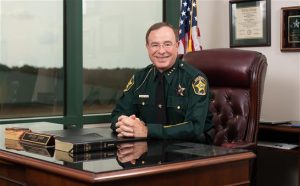 Sheriff Grady Judd in his office