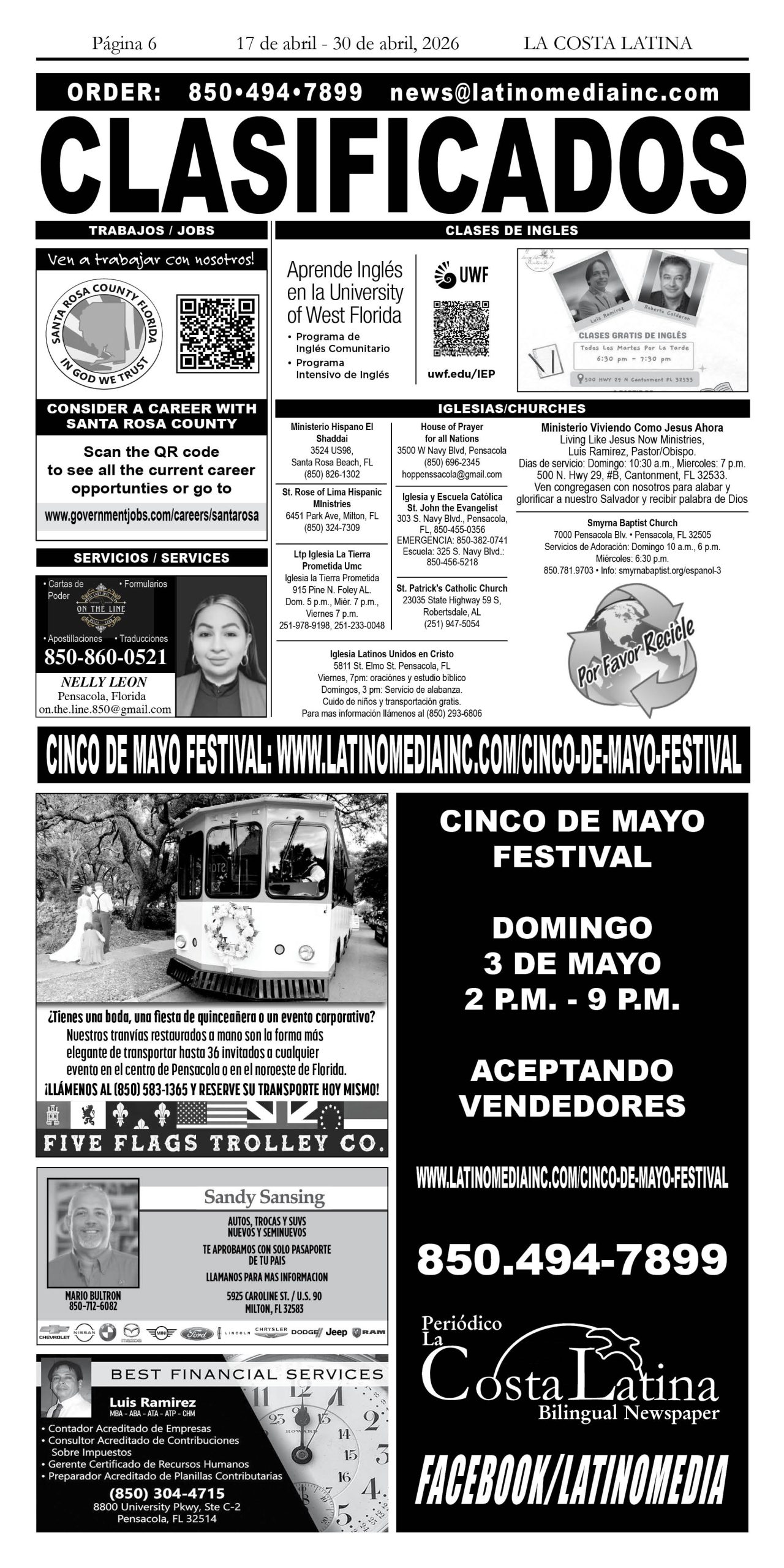La Costa Latina, April 16 - April 30, 2026, Page 6