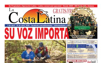 La Costa Latina, April 3 - April 16, 2026, Page 1