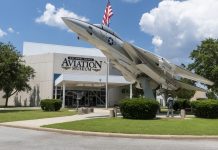 Front entrance of Naval Air Museum