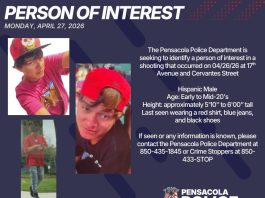 Pensacola Police Department person of interest