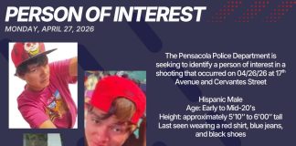 Pensacola Police Department person of interest