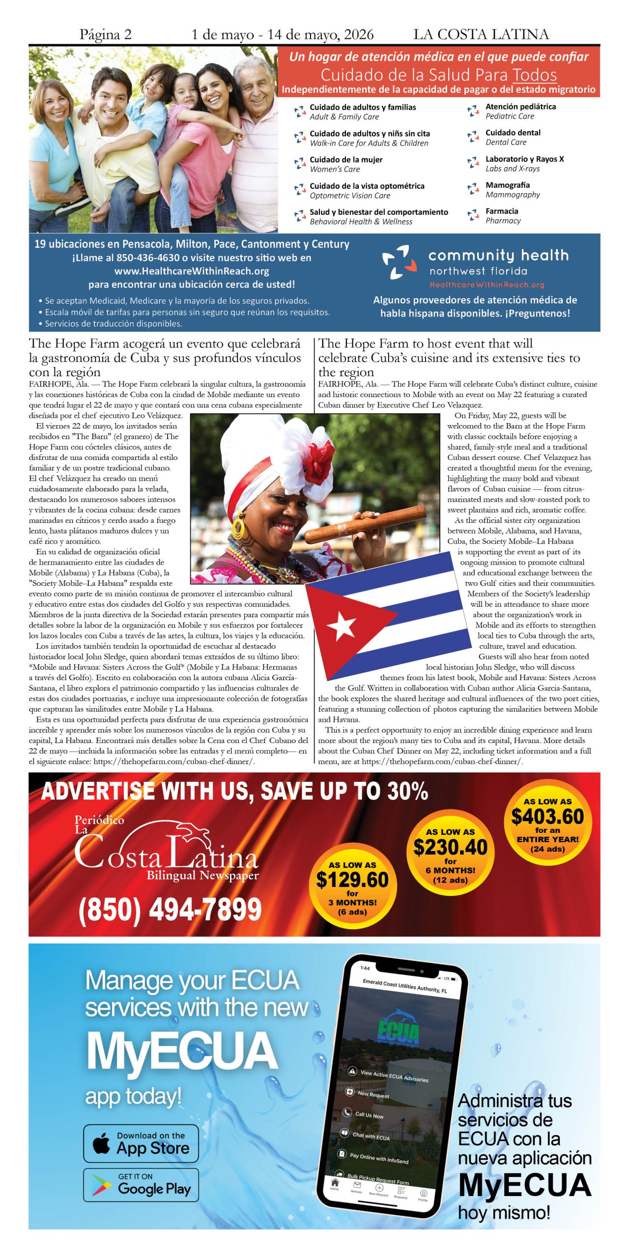 La Costa Latina May 1 - May 14, Page 2