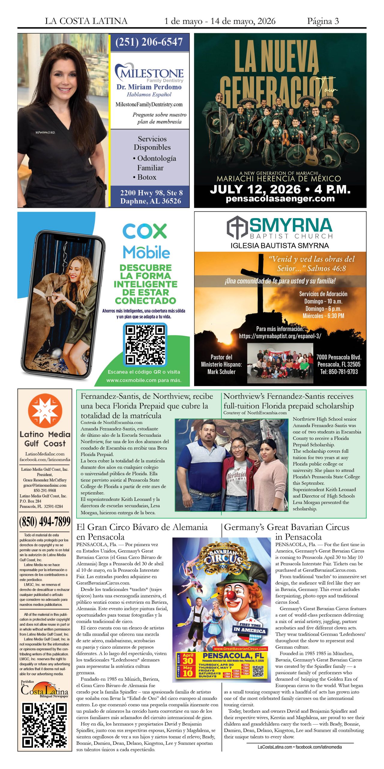 La Costa Latina May 1 - May 14, Page 3