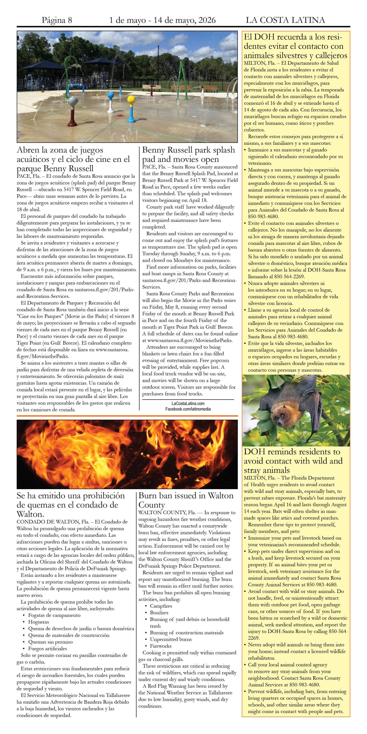 La Costa Latina May 1 - May 14, Page 8