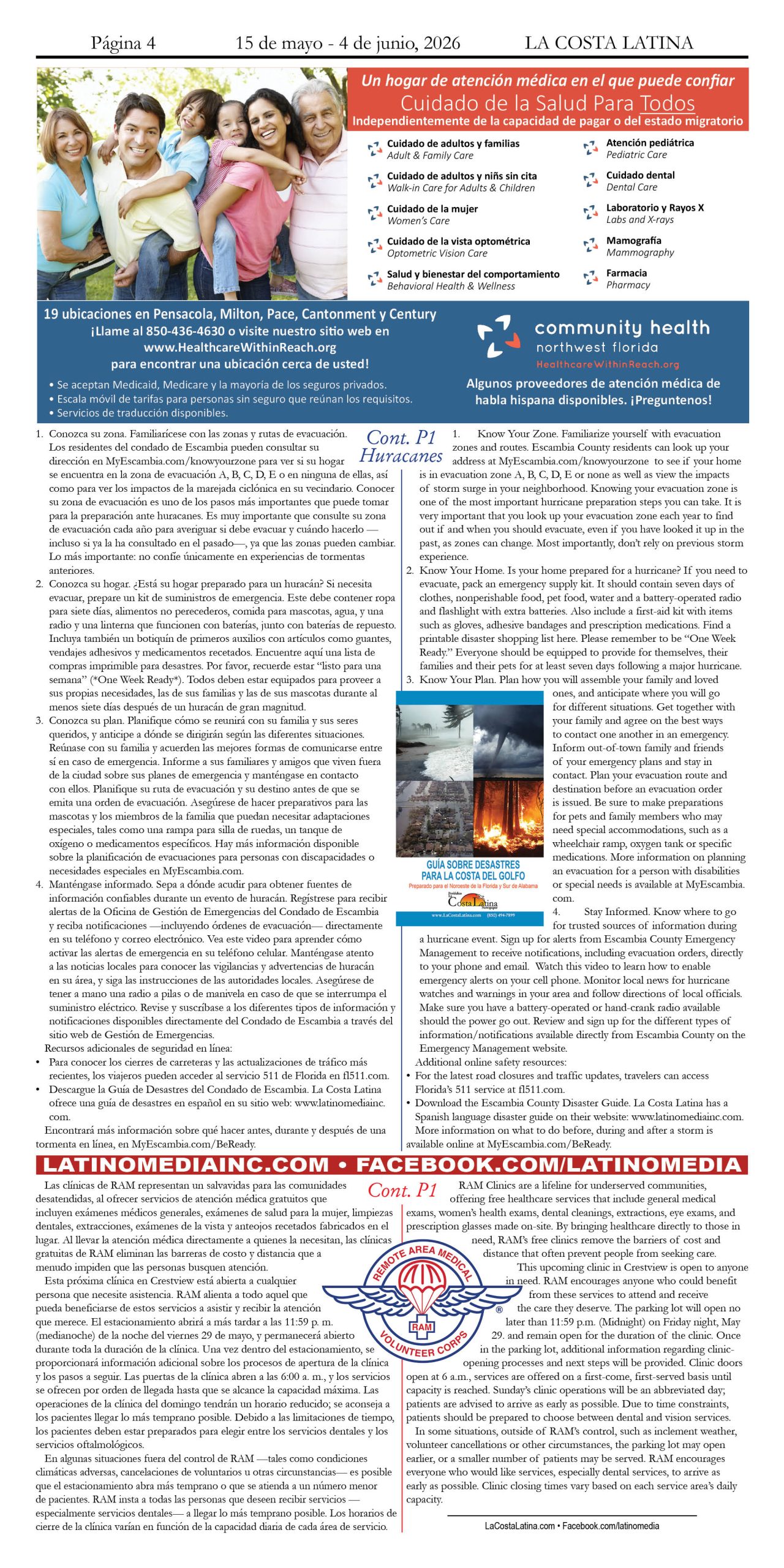 La Costa Latina May 15 - June 4 edition, Page 4