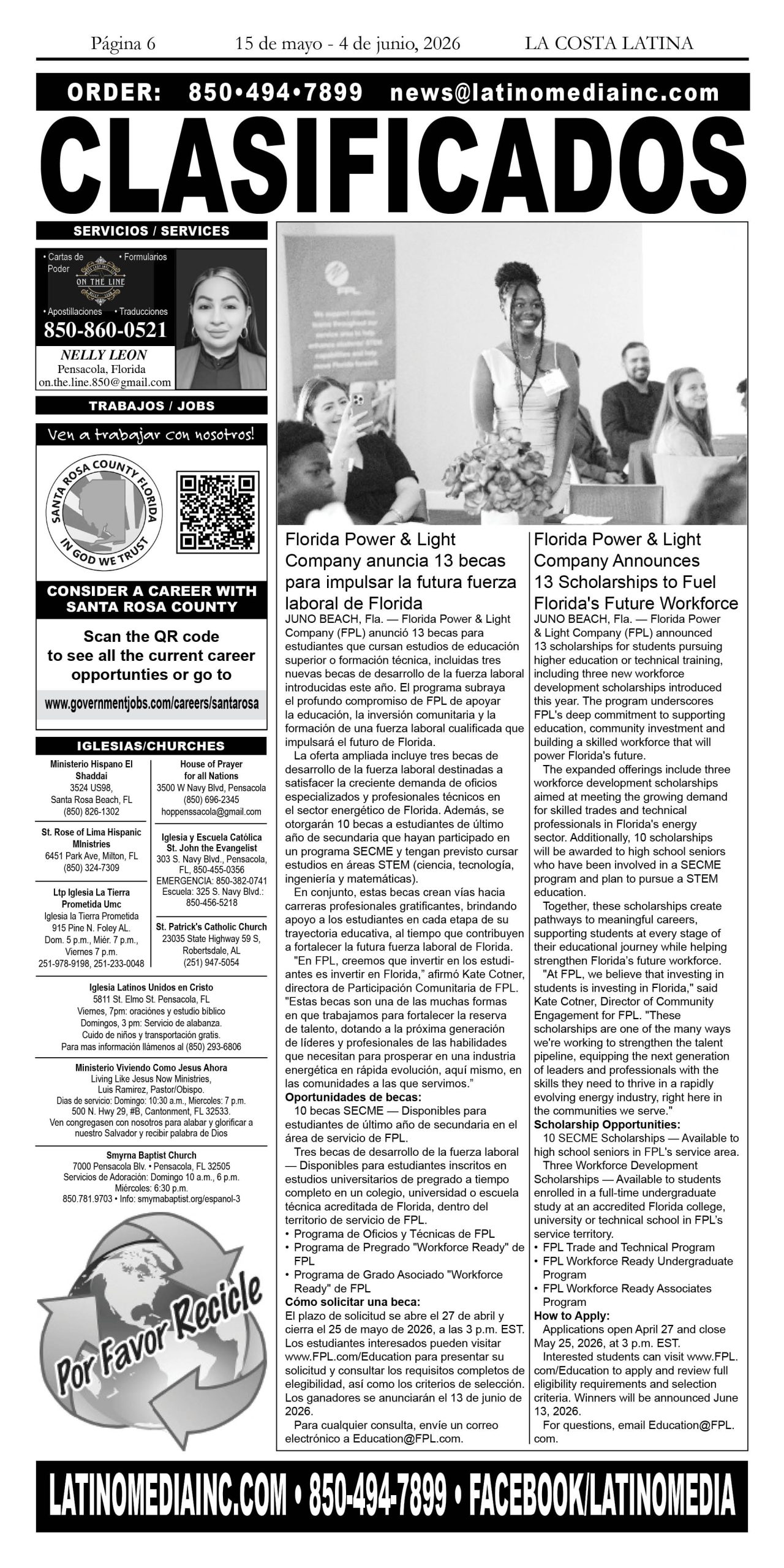 La Costa Latina May 15 - June 4 edition, Page 6