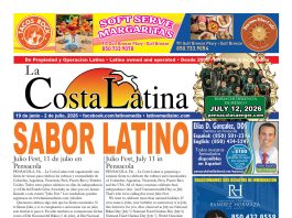 La Costa Latina June 19 - July 2, 2026 edition, Page 1
