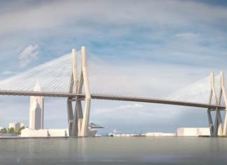 La ciudad celebra un hito importante en el proyecto del puente ~ City celebrates major bridge project milestone New Mobile Bridge rendering