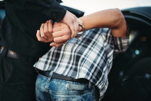 A person being arrested